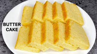 Bakery Style Butter Cake Recipe | Soft Sponge Cake Recipe | Butter Cake