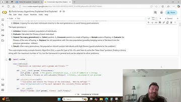 Evolutionary Algorithms Explained And Explored