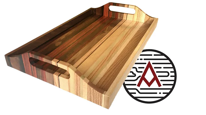 Sunset Serving Tray from Scrap Wood -- Woodworking