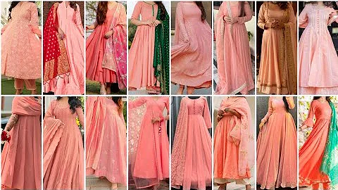 Classic And Attractive Peach Colour Anarkali Suit Design Ideas for Girls 2025