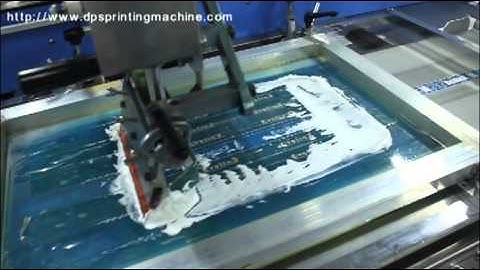 DOPSING 3 colors label ribbons/cotton tapes automatic screen printing machine