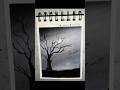 dark night painting with watercolor#shorts #art