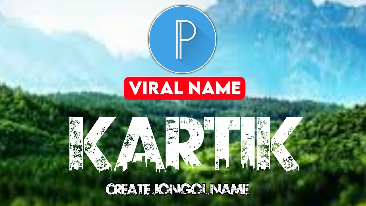 Viral Name Photo Editing Tutorial | jungle name photo editing hindi/urban jungle font photo editing