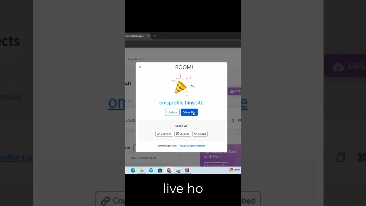 How to host a web site for free | code with om