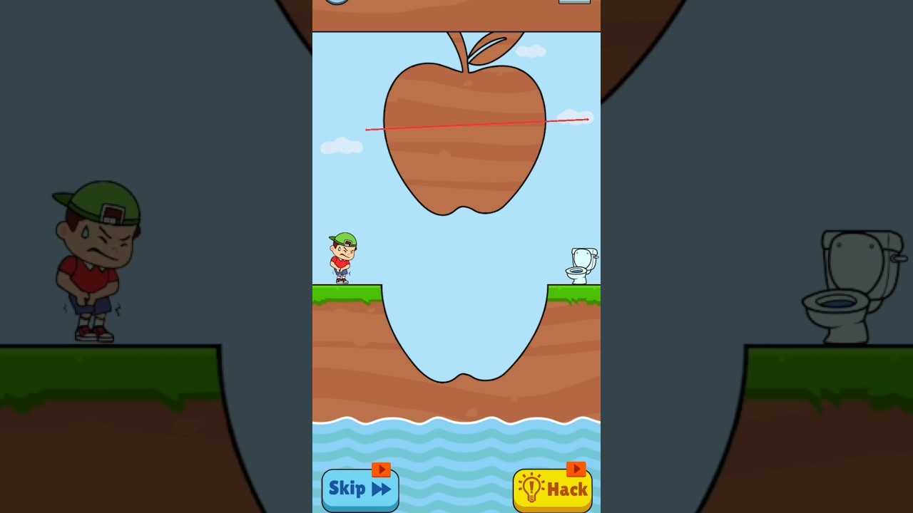 slice apple 🍏 to save the funny games 