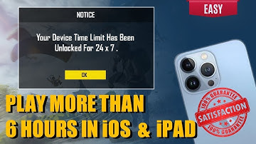 🍎iOS Bmi 6 ghante sai jada kese khele | how to play bgmi more than 6 hours IOS play time limit fix