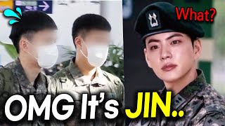 How BTS Jin Reacts when his Trainee Recognize him in the Army?