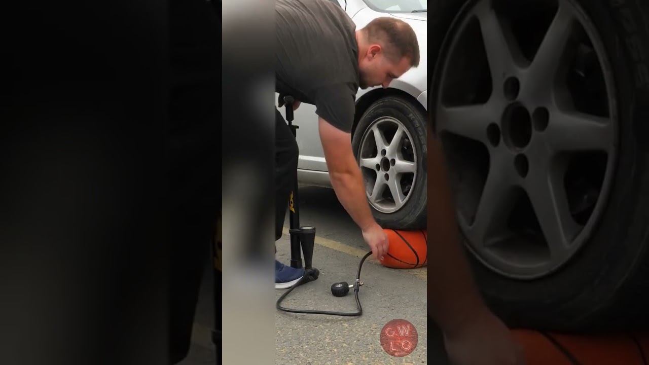 🏀استخدم كرة سلة لرفع السيارة 🚗
