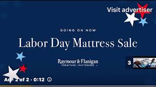 Raymor & Flanigan Labor Day Mattress Sale August 2023 YouTube Ad Net Worth