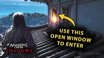 How To Find Open Window (Naoe) In "Climb the Tenshu to Assassinate Ukita Naoie" Quest | AC Shadows