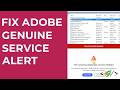 How to Disable Adobe Genuine Service Alert