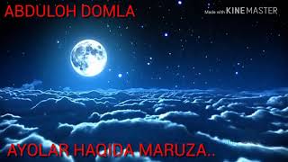 Download lagu ABDULOH DOMLA AYOLAR HAQIDA MARUZA ABDULOH DOMLA AYOLAR HAQIDA MARUZA