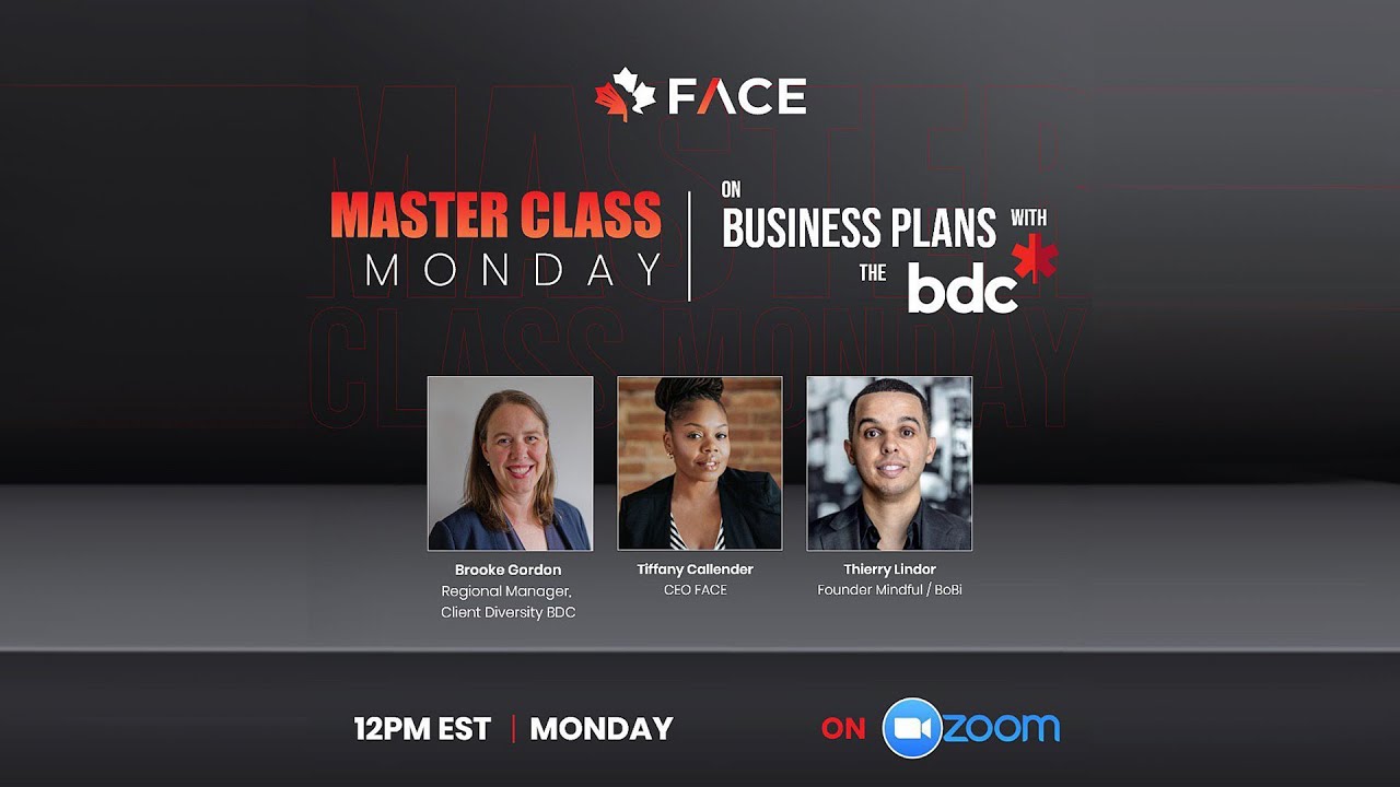 Business Plans with the BDC - FACE Coalition [MasterClass Monday #17]