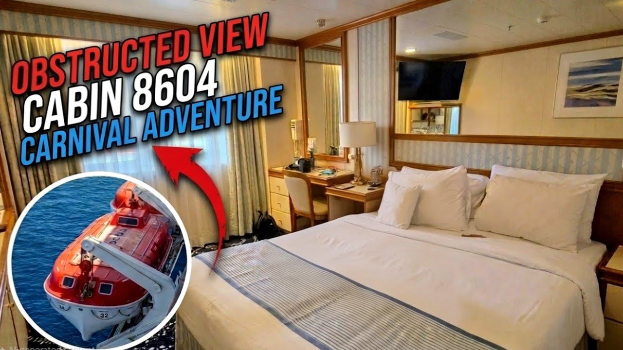 Carnival Adventure Obstructed Oceanview: Watch before booking 