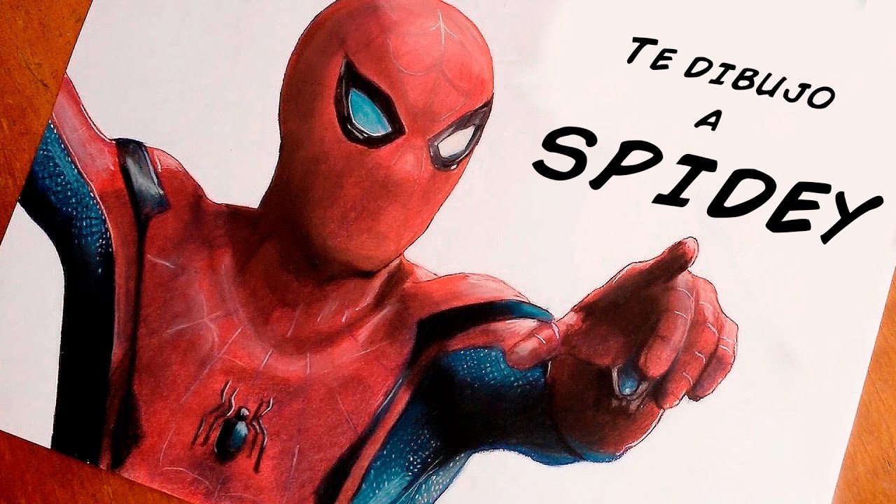 TE DIBUJO A SPIDERMAN (Spiderman Homecoming) | Speed Drawing - YouTube