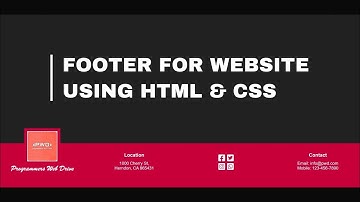 FOOTER OF A WEBSITE WITH LOGO, FONT AWESOME ICONS USING HTML AND CSS.