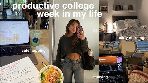productive college week in my life | study vlog | cafe hopping, early mornings, slice of life