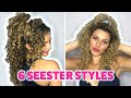 6 SEESTER SUMMER CURLY HAIRSTYLES USING SCRUNCHIES (FOR LONG AND SHORT HAIR)