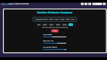 LiveHTML | Emotion Orchestra Composer –Browser-Based Symphony