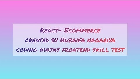 React E-Commerce App with Tailwind CSS