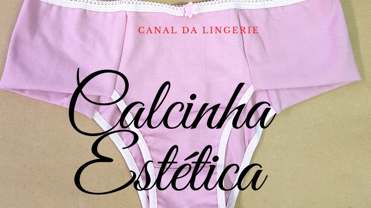 💗CALCINHA CÓS ESTÉTICA PALA DUPLA (molde grátis)
