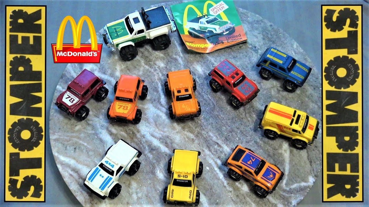1986 Schaper STOMPER 4x4's mini and full size from McDonald's happy