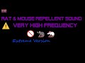 ⚠️(Extreme Version) 🚫🐀🐁 Rat & Mouse Repellent Sound Very High Frequency (9 Hour)