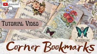 DIY Vintage scrap Paper Bookmark: EASY Collage Tutorial