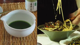 이효리 제주 고사리 파스타, 말차(抹茶)의 시간🍵