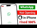Whatsapp Not Opening in iPhone || Fix Whatsapp Not Opening / Working in iPhone Today
