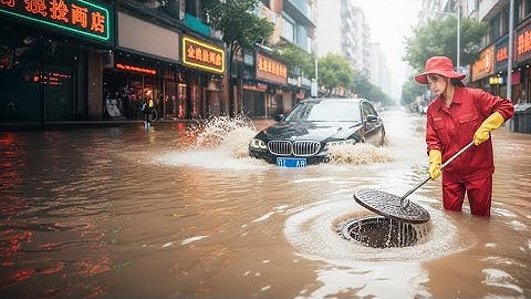Draining a MASSIVE Flood in The City – You Won’t Believe This!