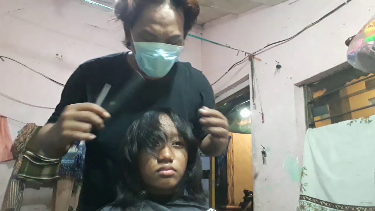 Potong rambut  segi  panjang  YouTube