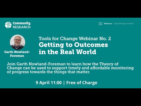 Getting to Outcomes in the Real World – Tools for Change Webinar No. 2.