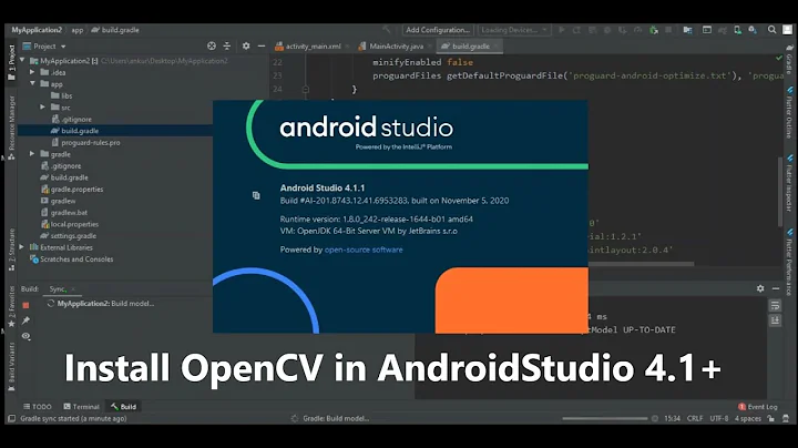 How to configure OpenCV in Android Studio 4.1 or higher