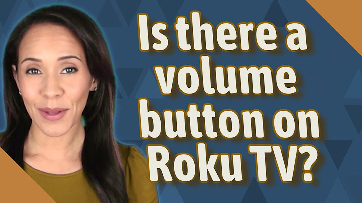 Where is the volume button on a onn roku tv