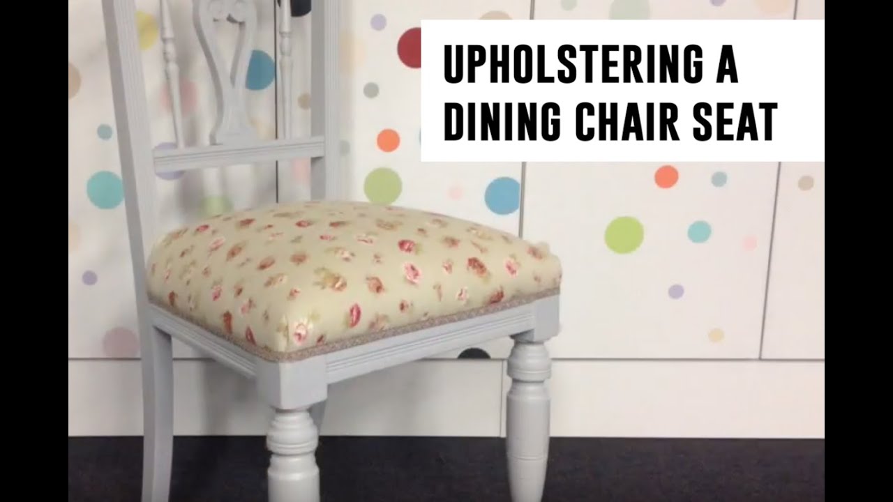 Upholstering A Tight Seat Dining Room Chairs Youtube