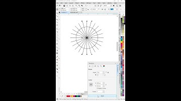 Rotate Line Circle in CorelDraw #youtubeshorts #shotsvideo #tutorials