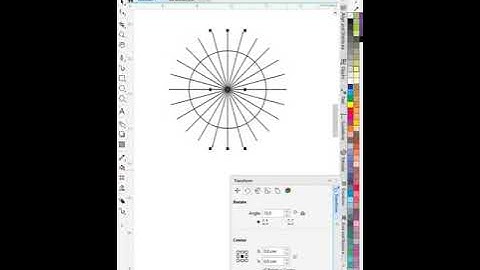 Rotate Line Circle in CorelDraw #youtubeshorts #shotsvideo #tutorials