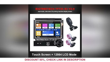 BIGTREETECH TFT35 E3 V3.0 3D Printer Touch Screen Display Dual Mode LCD 12864 For SKR MINI E3 V3 Boa