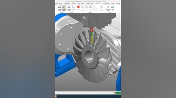 5-Axis Blisk Machining in PowerMill | Blade & Hub Finishing #powermill #5axismachining #multiaxis