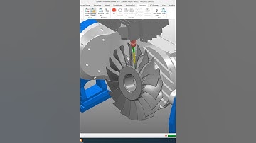 5-Axis Blisk Machining in PowerMill | Blade & Hub Finishing #powermill #5axismachining #multiaxis