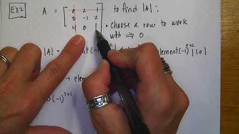 PreCalc 8 4 Determinants of a Square Matrix