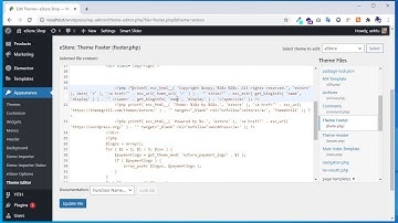 Hướng Dẫn Xóa Bản Quyền Chân Trang eStore Wordpress Web