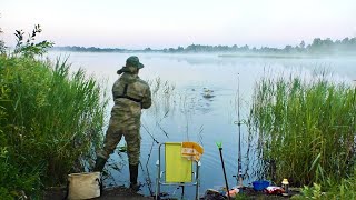 Самодельная Насадка Для Рыбалки Опять Выручает. Клёв На Убийцу Карася И Поплавок, Крупный План.