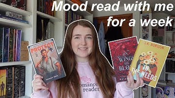 mood read with me for a week 🐉🌻 spoiler free reading vlog📚