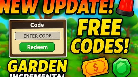🚨 NEW UPDATE & SECRET CODES in Garden Incremental!