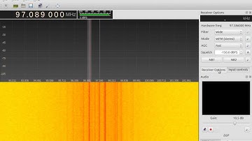 GQRX with HackRF on Lubuntu