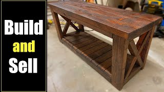 Build Your First Piece of Furniture (Farmhouse Entryway Bench) ~ Step by Step Tutorial