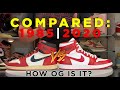 2020 Air Jordan 1 '85  vs 1985 OG Comparison - How Close Is It?