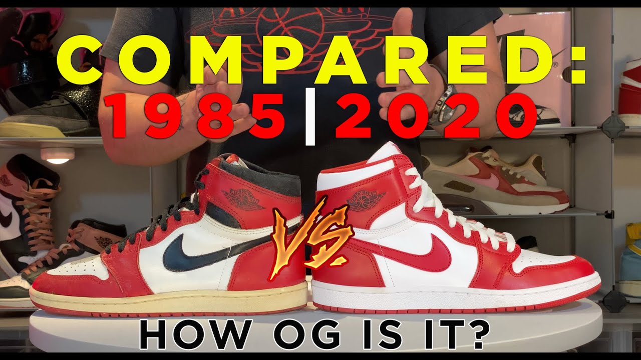 Air Jordan 1 '85 vs 1985 OG Comparison 